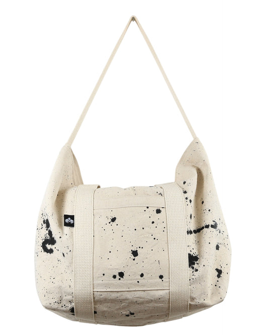 No. 5 CARRY ALL TOTE: Natural with Black