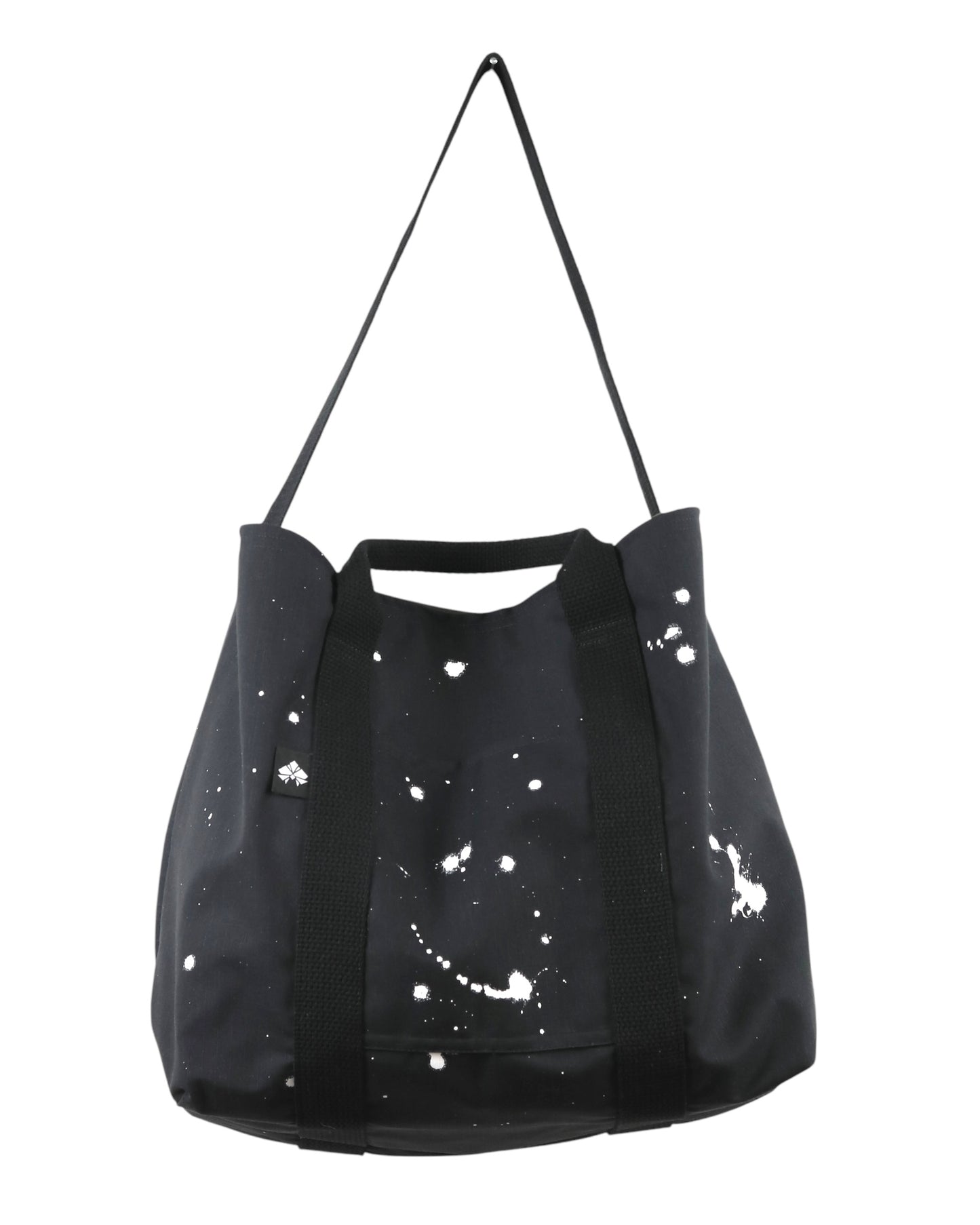 No. 5 CARRY ALL TOTE: Black with White