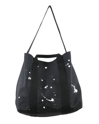 No. 5 CARRY ALL TOTE: Black with White
