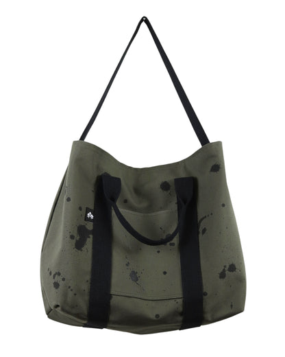 No. 5 CARRY ALL TOTE: Olive with Black