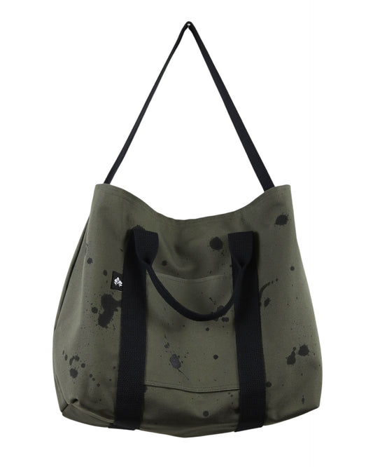No. 5 CARRY ALL TOTE: Olive with Black