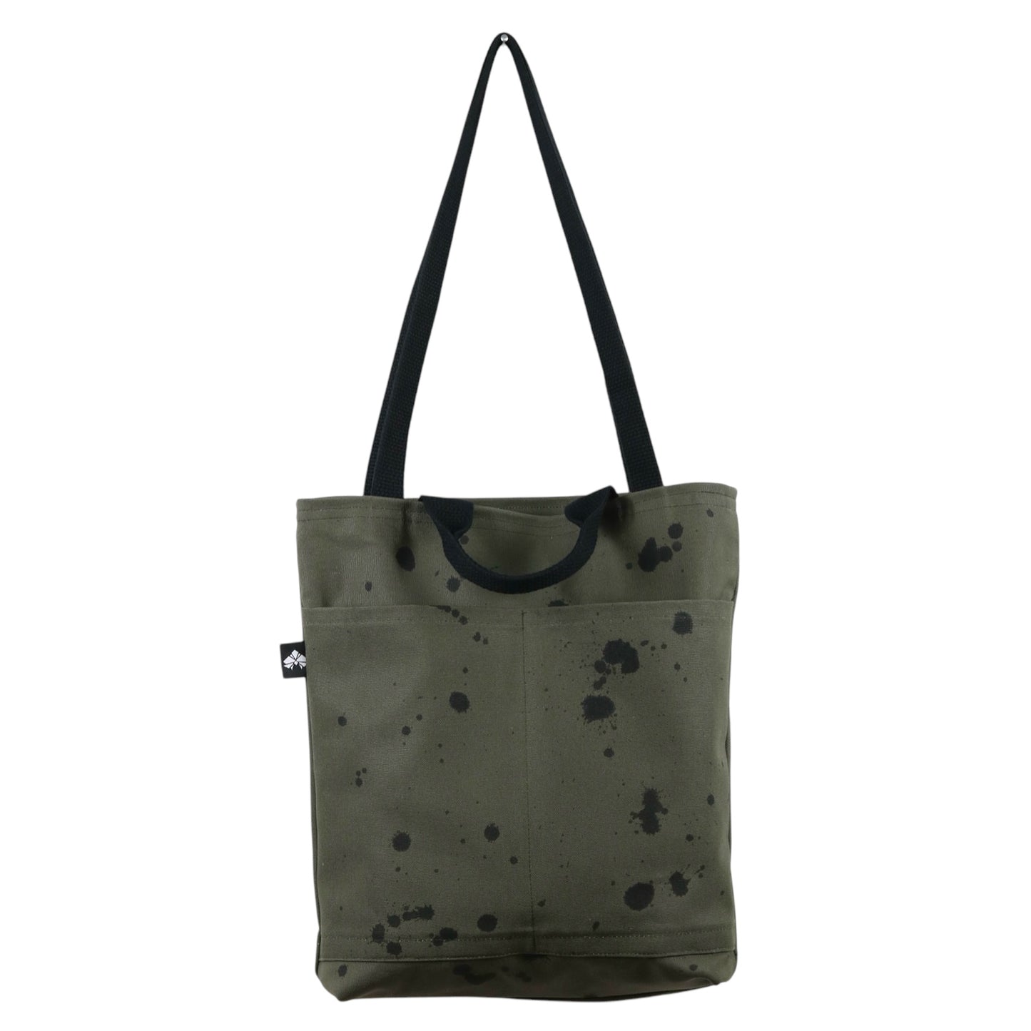 No. 6 CITY TOTE: Olive with Black