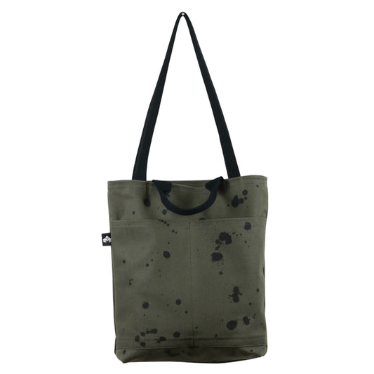 No. 6 CITY TOTE: Olive with Black