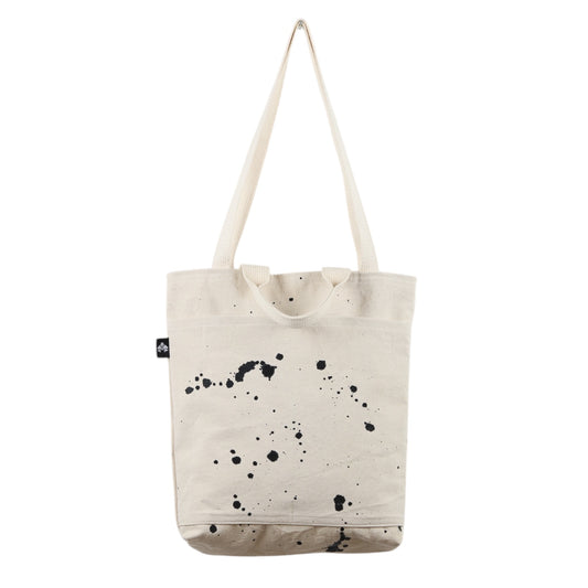 No. 6 CITY TOTE: Natural with Black