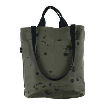 No. 6 CITY TOTE: Olive with Black