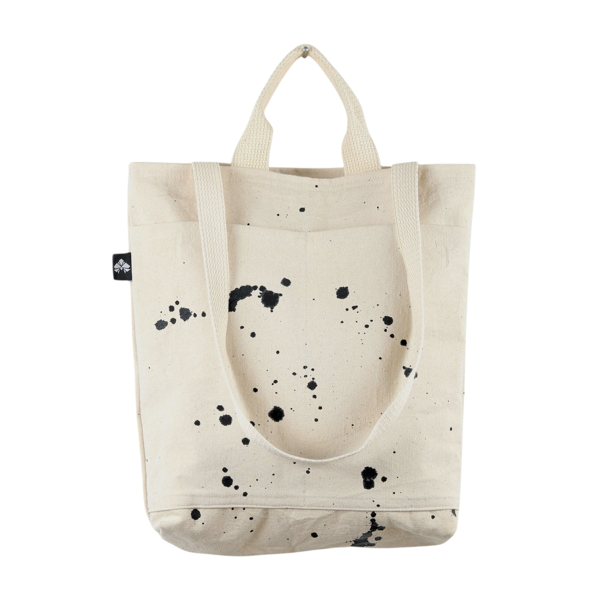 No. 6 CITY TOTE: Natural with Black