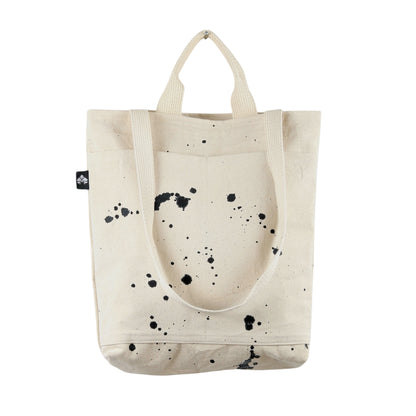 No. 6 CITY TOTE: Natural with Black