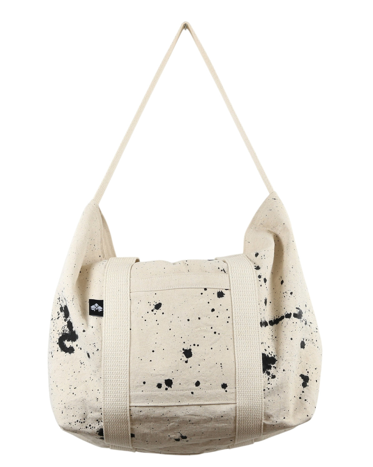 No. 5 CARRY ALL TOTE:  Natural with Black